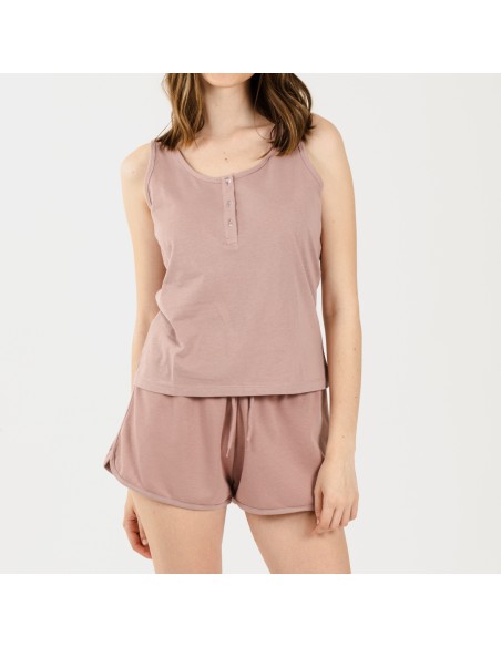 Set sportivo corto donna malva Set sportivo corto donna malva