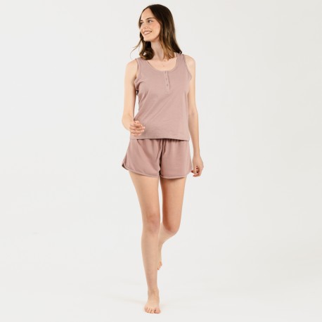 Set sportivo corto donna malva