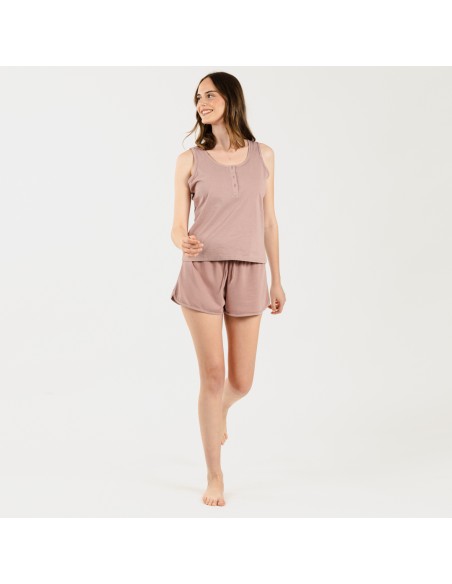 Set sportivo corto donna malva Set sportivo corto donna malva