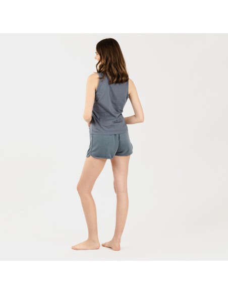 Set sportivo corto donna indaco