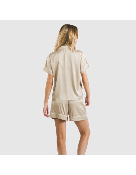 Pigiama corto mezza manica Raso Friday tinta unita