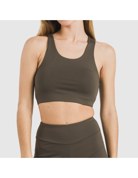 Top sportivo tecnico tinta unita