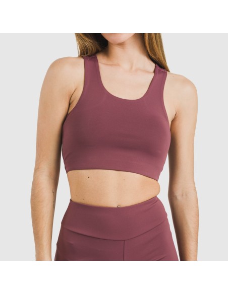 Top sportivo tecnico tinta unita