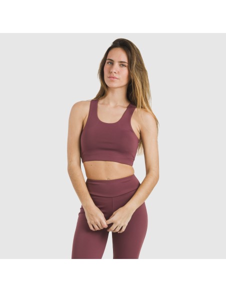 Top sportivo tecnico tinta unita