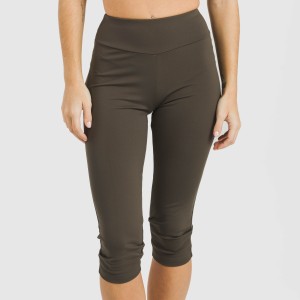 Leggings midi sportivi tecnici tinta unita 2