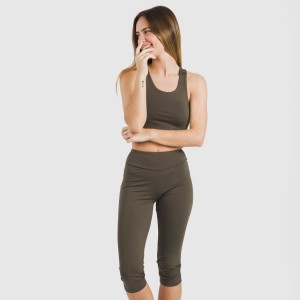 Leggings midi sportivi tecnici tinta unita