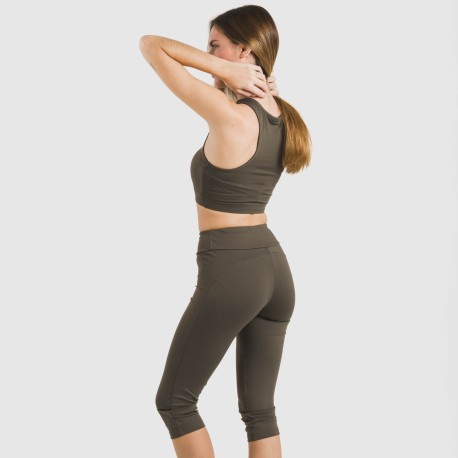 Leggings midi sportivi tecnici tinta unita