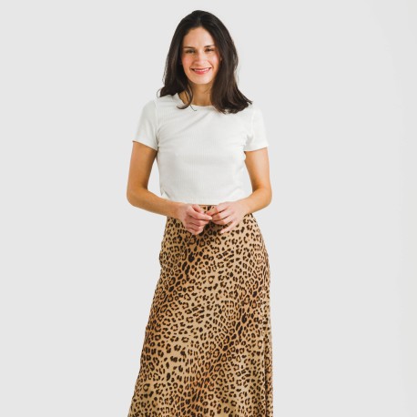 Gonna midi viscosa bambula Leo