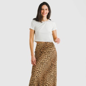 Gonna midi viscosa bambula Leo