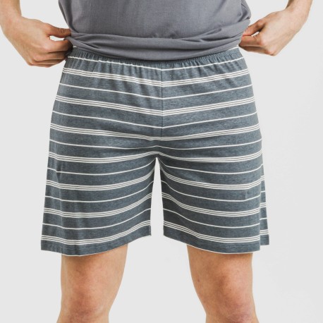 Pigiama corto cotone uomo Raya Gastur indaco