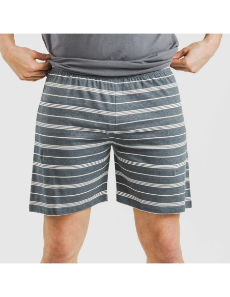 Pigiama corto cotone uomo Raya Gastur indaco