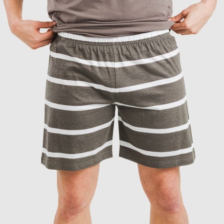 Pigiama corto cotone uomo Raya Nit New topo