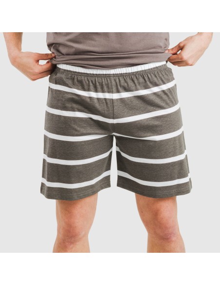 Pigiama corto cotone uomo Raya Nit New topo