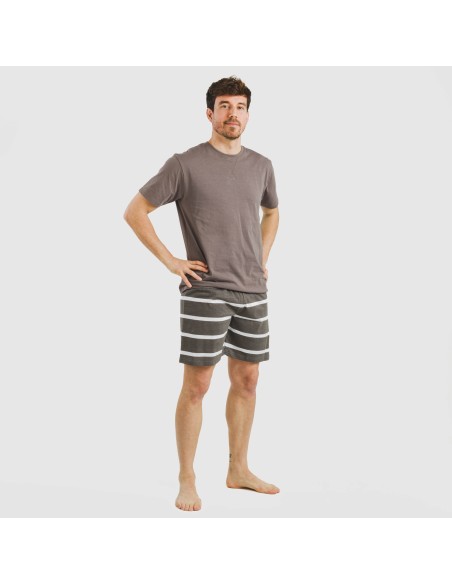 Pigiama corto cotone uomo Raya Nit New topo