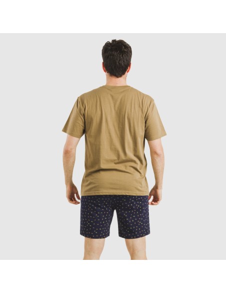 Pigiama corto cotone uomo Oggy kaki