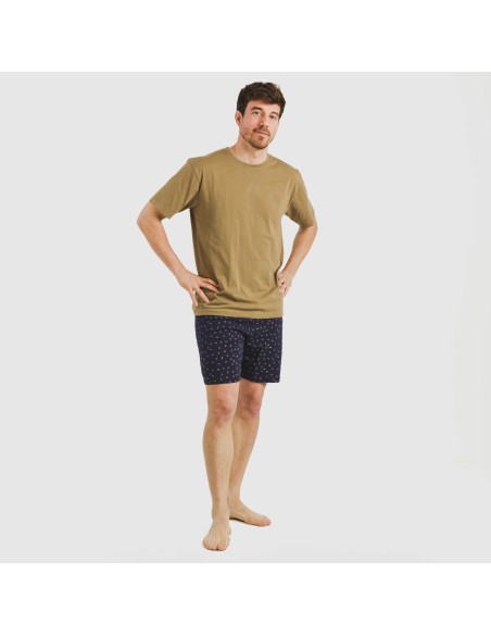 Pigiama corto cotone uomo Oggy kaki