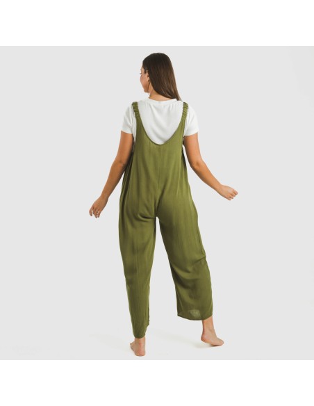 Tuta lunga donna viscosa bambula tinta unita Tuta lunga donna viscosa bambula tinta unita