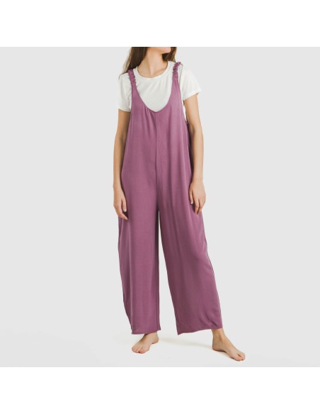 Tuta lunga donna viscosa bambula tinta unita Tuta lunga donna viscosa bambula tinta unita