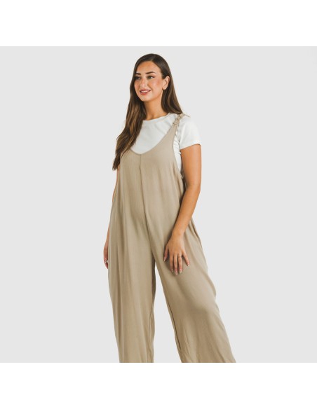 Tuta lunga donna viscosa bambula tinta unita Tuta lunga donna viscosa bambula tinta unita