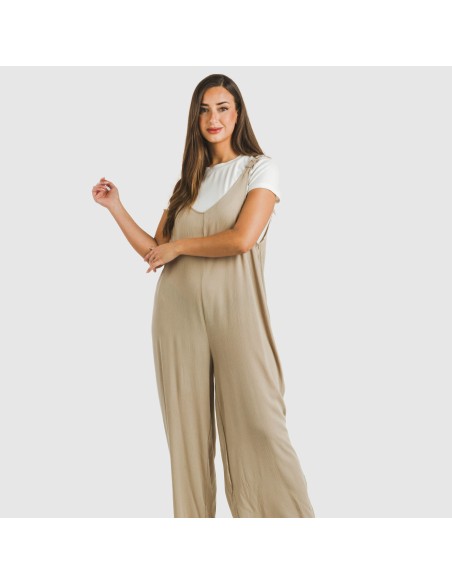 Tuta lunga donna viscosa bambula tinta unita Tuta lunga donna viscosa bambula tinta unita