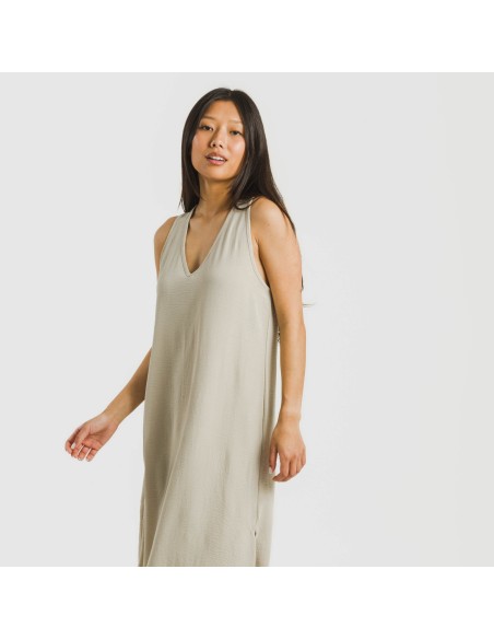 Vestito lungo canotta bambula tinta unita Vestito lungo canotta bambula tinta unita
