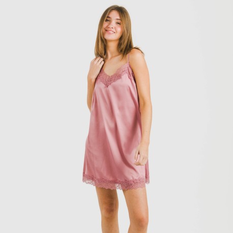 Camicia da notte Raso Friday tinta unita