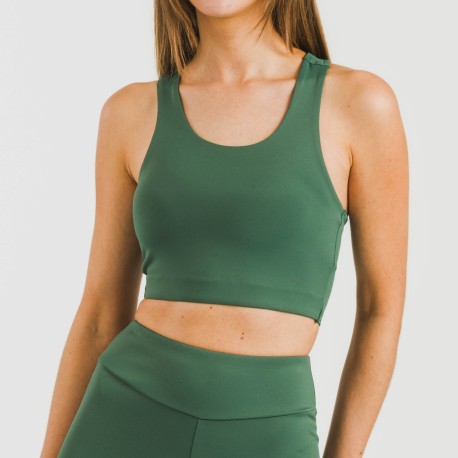 Top sportivo tecnico tinta unita