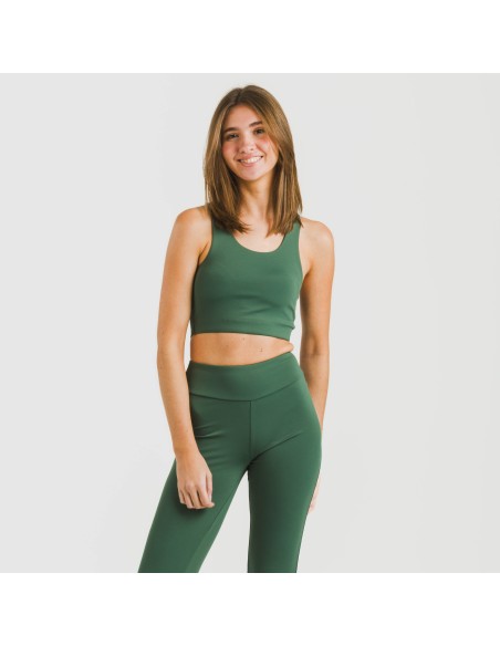 Top sportivo tecnico tinta unita