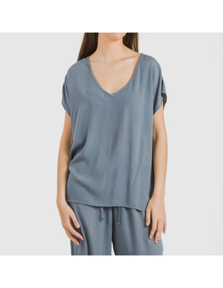 Maglia manica ampia viscosa bambula tinta unita Maglia manica ampia viscosa bambula tinta unita