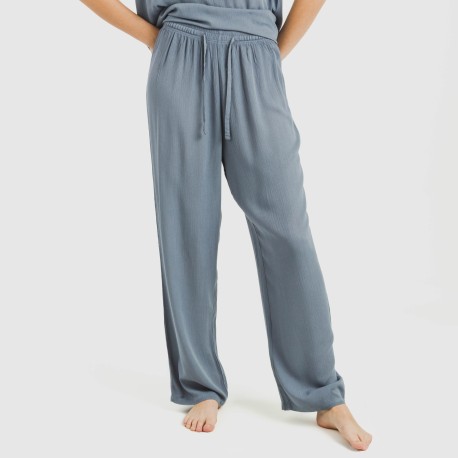 Pantalone viscosa bambula tinta unita