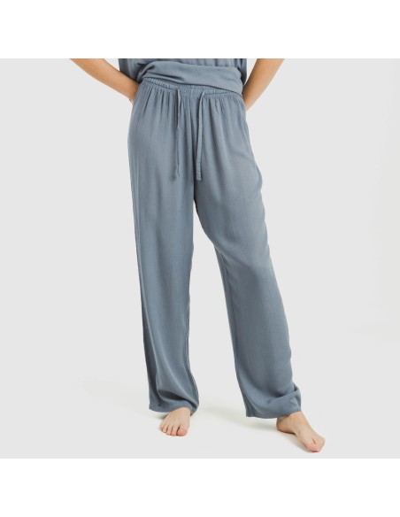 Pantalone viscosa bambula tinta unita