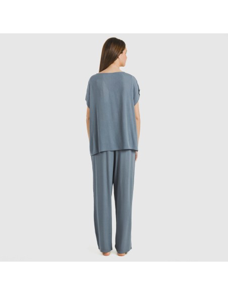 Pantalone viscosa bambula tinta unita