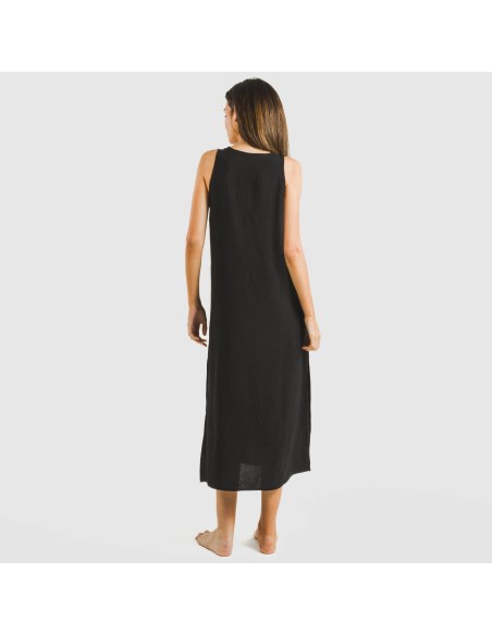 Vestito lungo canotta bambula tinta unita Vestito lungo canotta bambula tinta unita