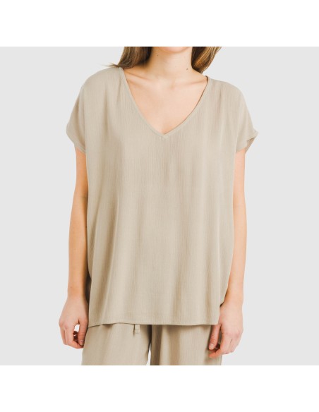 Maglia manica ampia viscosa bambula tinta unita Maglia manica ampia viscosa bambula tinta unita