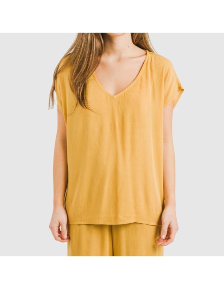 Maglia manica ampia viscosa bambula tinta unita Maglia manica ampia viscosa bambula tinta unita