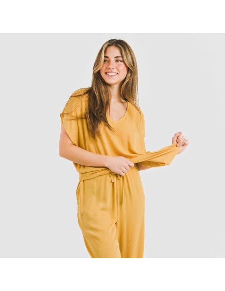 Maglia manica ampia viscosa bambula tinta unita Maglia manica ampia viscosa bambula tinta unita