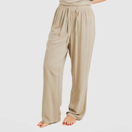 Pantalone viscosa bambula tinta unita