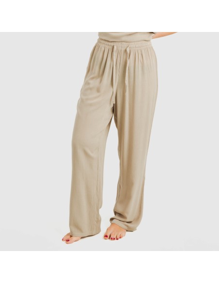 Pantalone viscosa bambula tinta unita