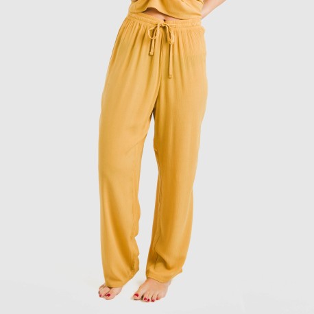 Pantalone viscosa bambula tinta unita