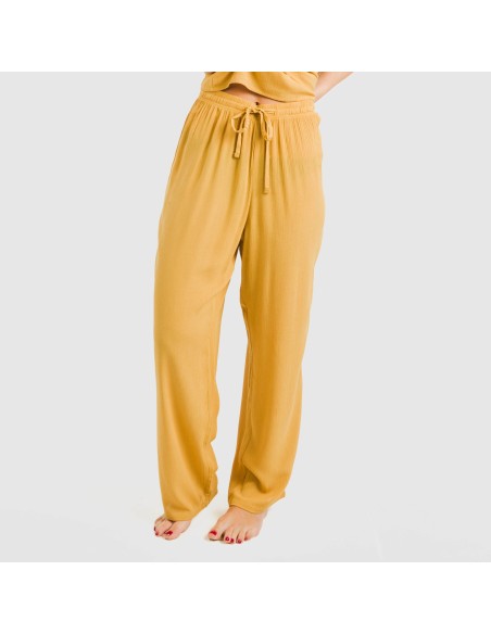 Pantalone viscosa bambula tinta unita