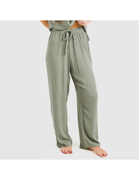 Pantalone viscosa bambula tinta unita