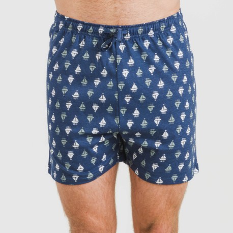 Pigiama corto cotone uomo Hawat grigio verdoso