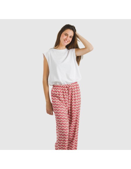 Pantalone viscosa Tana marsala