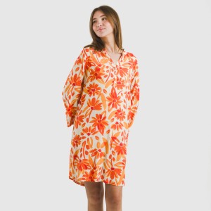 Camicia lunga viscosa Rando rame 2