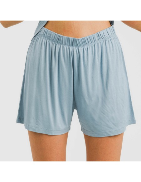 Pigiama corto canotta viscosa tinta unita