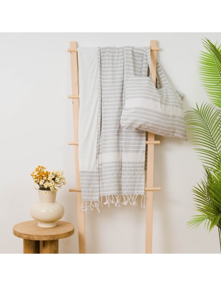 Pack Telo mare pareo + Borsa Raya cotone