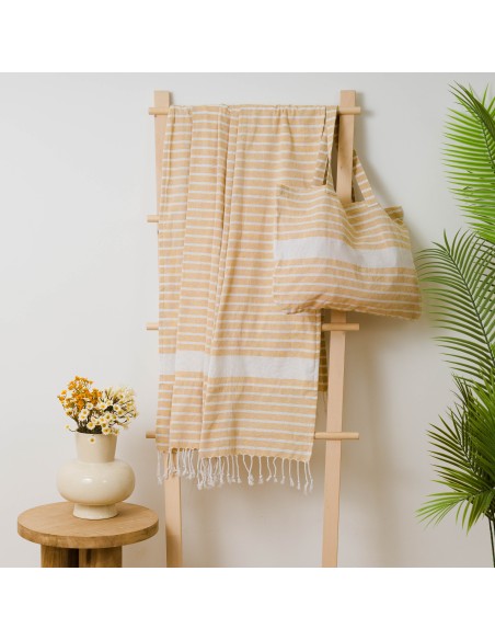 Pack Telo mare pareo + Borsa Raya cotone