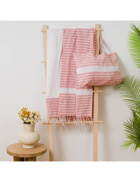 Pack Telo mare pareo + Borsa Raya cotone