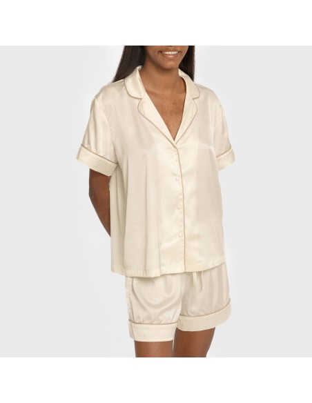 Pigiama corto mezza manica Raso Friday tinta unita