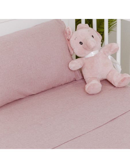 Set di lenzuola flanella tinta unita culla